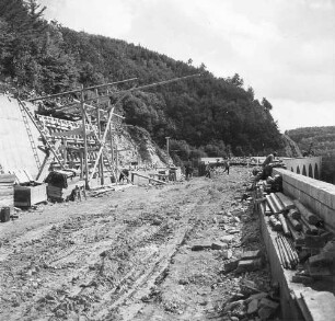 Stützmauer bei Malakoffbrücke, km 152,170, Los E 1 - K 4.
