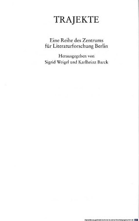 TopoGraphien der Moderne : Medien zur Repräsentation und Konstruktion von Räumen