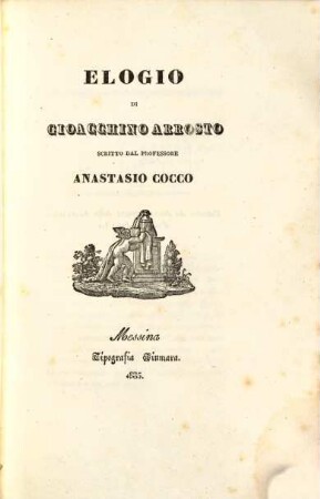 Elogio di Gioacchino Arrosto