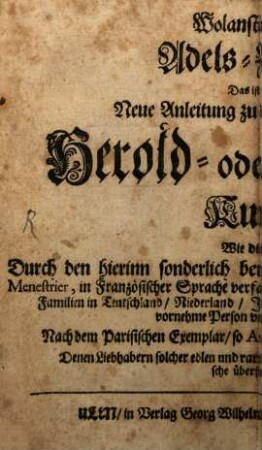 Wohlanständige Adelszierde