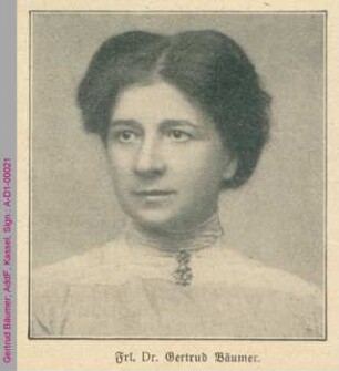 Porträt von Gertrud Bäumer