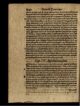 Cap. IV. Appellationis finis