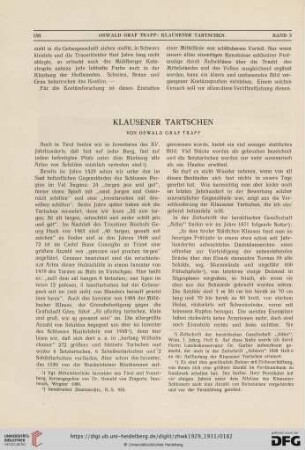 Klausener Tartschen