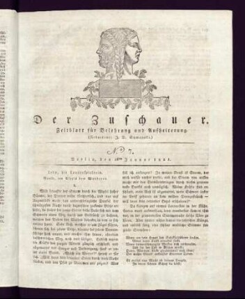 No. 7 - 16. Januar 1821