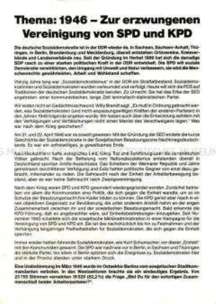 Flugblatt der Sozialdemokratischen Partei Deutschlands