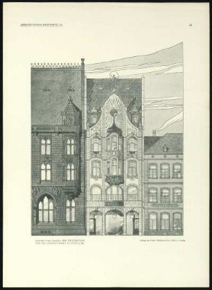 Tafel 68: Wettbewerb für ein Geschäftshaus in Köln a. Rh.