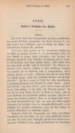 629-648 Pastor's Geschichte der Päpste : Schluß