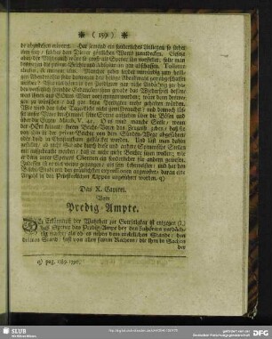 Das X. Capitel. Vom Predig-Ampte