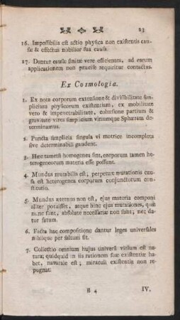Ex Cosmologia