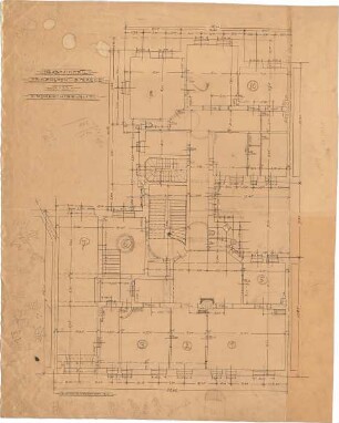 Pfann, Paul; München, Prinzregentenstr. 20 / 22; Haus Hartl - Grundriss EG