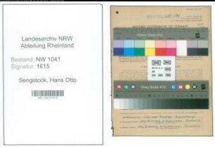Entnazifizierung Hans Otto Sengstock , geb. 09.08.1911 (Angestellter)