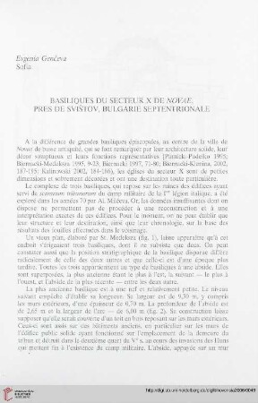 17: Basiliques du secteur X de Novae, pres de Svištov, Bulgarie septentrionale