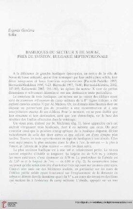17: Basiliques du secteur X de Novae, pres de Svištov, Bulgarie septentrionale
