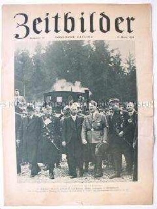 Illustrierte Beilage der "Vossischen Zeitung" u.a. zur Eröffnung der Autobahn bei München durch Hitler
