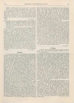 253 [Rezension] Philostratus, The Life of Apollonius of Tyana. The Epistles of Apollonius and the Treatise of Eusebius
