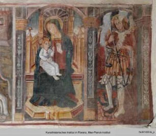 Der Heilige Georg, Madonna mit Kind und der Erzengel Gabriel