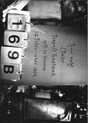 Grabstein 169 [Hahn S. 56 Grab-Nr. 1468]: Grabstein 169B [Hahn S. 56 Grab-Nr. 1468]