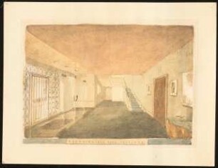 Landhaus, Nyon (Haus Schwebes, zahlreiche Varianten): Perspektivische Ansicht (Innenraum: Vestibül)
