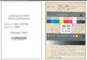 Entnazifizierung Franz Schipper , geb. 30.11.1903 (Betriebsassistent)