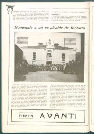 Homenaje a un ex-alcalde de Riotorto