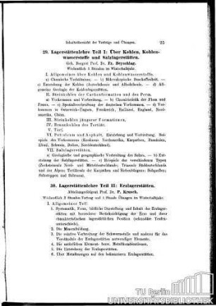 30. Lagerstättenlehre Teil II: Erzlagerstätten