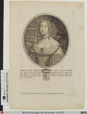 Bildnis Henriette Adelheid, Kurfürstin von Bayern, geb. Prinzessin von Savoyen