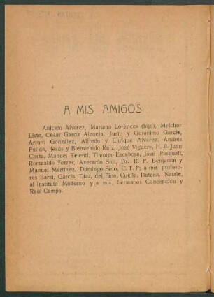 A mis amigos - [Dedicación]