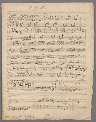Mina. 2. Entr'acte, arrangiert, Singstimmen (6), Klavier - BSB Mus.Schott.Ha 7656-2