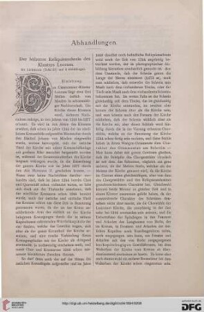 Der hölzerne Reliquenschrein des Klosters Loccum
