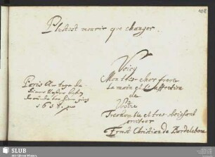 Bl. 108r: Ernst Christian Bardeleben. Paris, 1658.