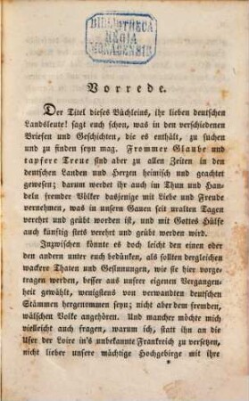 Frommer Glaube, tapfere Treue : eine Sammlung geschichtlicher Bilder für das Volk ; nach dem Französischen