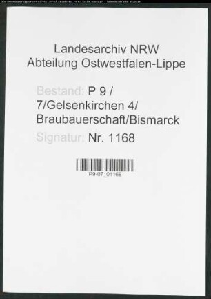 Sterberegister Standesamt Gelsenkirchen 4 Braubauerschaft Bismarck