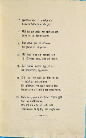 Majmanads Wisa hwarned alla rättsinniga kritna kunna tillönska sig sjelfwa och sin nästa ett godt och fruktsamt sommarwäder, ymnig arswäxt och jordenes frukbarhet, timmelig och andelig wälsignelse