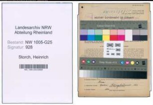 Entnazifizierung Heinrich Storch , geb. 22.12.1913 (Handelsvertreter)