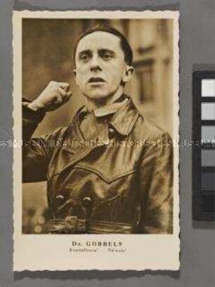 Postkarte aus der Mappe "Dr. Goebbels spricht"