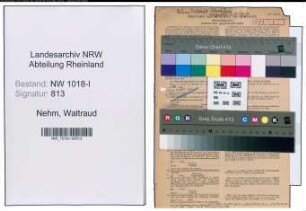 Entnazifizierung Waltraud Nehm , geb. 04.05.1921 (Stenotypistin)