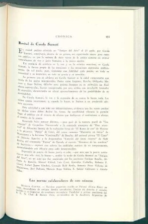 Recital de Carola Stamati