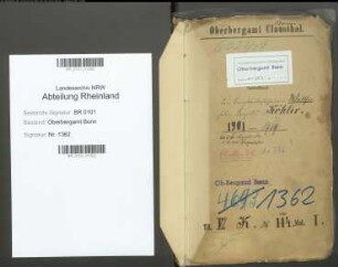Köhler; Walter, Bergassessor; Prüfungs- u. Personalakten Band 1