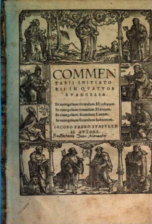 Commentarii Initiatorii In Qvatvor Evangelia : In euangelium secundum Matthaeum. In euangelium secundum Marcum. In euangelium secundum Lucam. In euangelium secundum Iohannem, 1. (Sanctvm Evangelivm Secvndvm Matthaevm [Et] Marcvm)