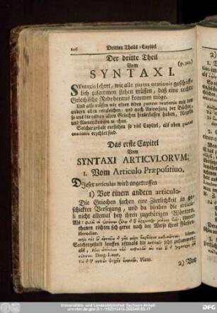 Das erste Capitel Vom Syntaxi Articulorum.
