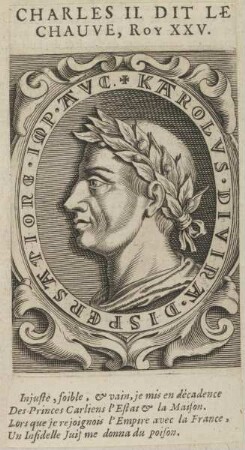 Bildnis des Charles II. le Chauve