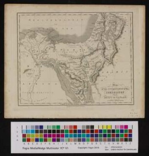 Map of the Journeyings of the Israelites from Egypt to the Land of Canaan