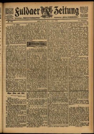 Ausgabe vom Freitag, den 03. Juni 1904.
