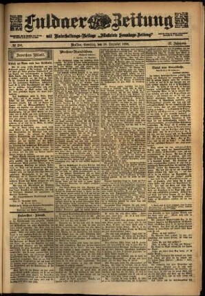 Zweite Ausgabe vom Samstag, den 29. Dezember 1900.