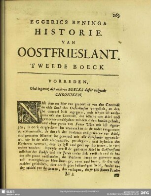 Historie Van Oostfrieslant. Tweede Boeck