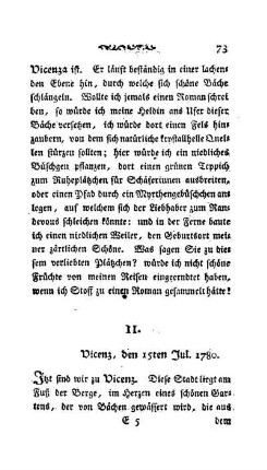 11. - Vecenz, den 15ten Jul. 1780.