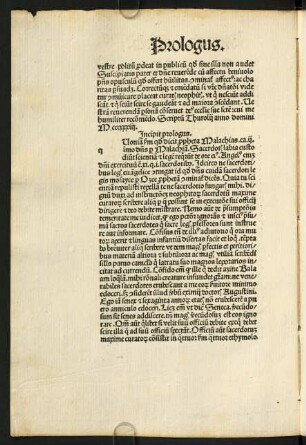 Incipit prologus.