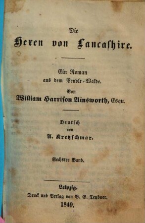 Die Hexen von Lancashire : ein Roman aus dem Pendle-Walde, 6