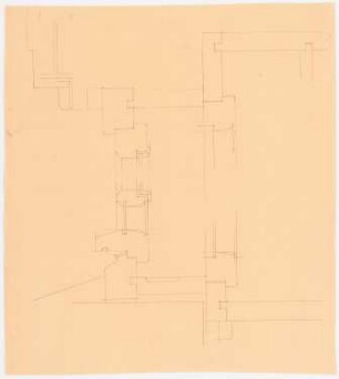Haus Jansen, Berlin-Grunewald: Fenster, Passepartoutprofile: vertikaler Schnitt 1:1