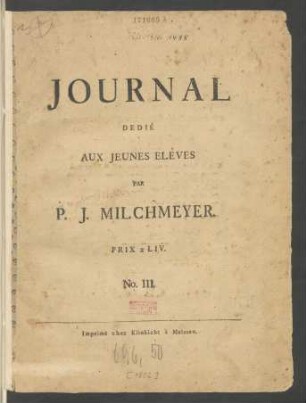 No. 3: Journal Dediées Aux Jeunes Elèves